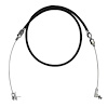 BPP36TCB 36 in. Stainless Braided Throttle Cable Kit, Universal Black