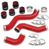 Boost Tube Upgrade Kit Fits Select Chevrolet Silverado/GMC Sierra 2500/3500 HD 6.6L Duramax [Red Powdercoat, Set] - image 2