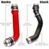 Boost Tube Upgrade Kit Fits Select Chevrolet Silverado/GMC Sierra 2500/3500 HD 6.6L Duramax [Red Powdercoat, Set] - image 4