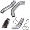 Monster Exhaust System for 2019-2024 Ram 2500/3500 Crew Cab Short Bed [5 in. Single Exit, Chrome Tip, Single Rear Wheel] - image 2