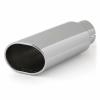 Stainless Steel Exhaust Tip Doublewall Oval Angle Cut - image 1