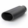 Stainless Steel Exhaust Tip Doublewall Oval Angle Cut - image 1