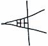 Ribbon ROLL CAGE Net 4 Point NON-SFI BLACK - image 1
