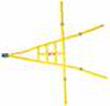Ribbon ROLL CAGE Net 4 Point NON-SFI YELLOW - image 1