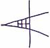 Ribbon ROLL CAGE Net 4 Point NON-SFI PURPLE - image 1