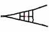 Ribbon ROLL CAGE Net 2 Point NON-SFI BLACK - image 1