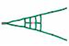 Ribbon ROLL CAGE Net 2 Point NON-SFI GREEN - image 1
