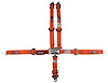 SFI 16.1 L&L HARNESS 2 PULL DOWN Lap Belt 2 Shoulder Harness V ROLL BAR Mount 2 SINGLE Sub ALL SNAP ENDS RED - image 1
