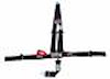 SFI 16.1 L&L HARNESS 2 PULL UP Lap Belt 2 Shoulder Harness V ROLL BAR Mount 2 SINGLE Sub ALL BOLT Ends BLACK