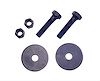 BOLT END FLOOR Mount KIT 2 PER KIT INCLUDES EYEBOLT NUT WASHERS SILVER - image 1