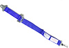 17001103 Classic Series 2-Point Latch and Link SFI 16.1 Harness 3 in. Sub Belt [Blue] - image 1