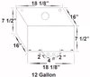 12 Gallon Drag Fuel Cell with Metal D-ring Cap - image 2