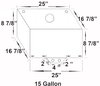 15 Gallon Drag Fuel Cell with Aircraft Style Cap - image 2