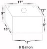 8 Gallon Economy Fuel Cell with Metal D-ring Filler Cap - image 2