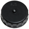 Raised Plastic Fuel Cell Cap and Gasket Black - image 1