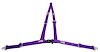 NON-SFI B&T HARNESS 2 PULL DOWN Lap Belt 2 S. H. Individual ROLL BAR Mount ALL WRAP ENDS GRAY - image 1