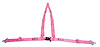 NON-SFI B&T HARNESS 2 PULL UP Lap Belt 2 S. H. Individual FLOOR Mount ALL WRAP ENDS w/STERNUM STRAP HOT PINK - image 1