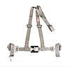 NON-SFI L&L HARNESS 2 PULL DOWN Lap Belt BOLT SEWN IN 2 S.H. Y FLOOR Mount WRAP/BOLT GRAY - image 1