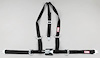 NON-SFI L&L HARNESS 2 PULL DOWN Lap Belt w/adjuster 2 S.H. V ROLL BAR Mount ALL SNAP ENDS BLUE - image 1