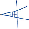 4PT CAGE NET - BLUE - image 1