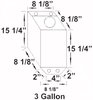 Elite Alcohol Aluminum Fuel Cell 3 Gallon Aircraft Style Cap - image 2