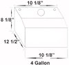 Elite Octane Fuel Aluminum Fuel Cell 4 Gallon Aircraft Style Cap - image 2