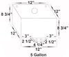Elite Octane Fuel Aluminum Fuel Cell 5 Gallon Aircraft Style Cap - image 2