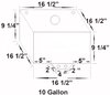 Elite Octane Fuel Aluminum Fuel Cell 10 Gallon Aircraft Style Cap - image 2