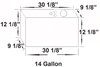 Elite Octane Fuel Aluminum Fuel Cell 14 Gallon Aircraft Style Cap - image 2