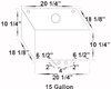Elite Octane Fuel Aluminum Fuel Cell 15 Gallon Aircraft Style Cap - image 2