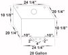 Elite Octane Fuel Aluminum Fuel Cell 20 Gallon Aircraft Style Cap - image 2
