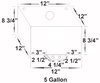 Elite Octane Fuel Aluminum Fuel Cell 5 Gallon Billet Screw-On Cap - image 2