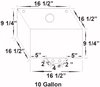 Elite Octane Fuel Aluminum Fuel Cell 10 Gallon Billet Screw-On Cap - image 2