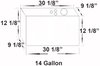 Elite Octane Fuel Aluminum Fuel Cell 14 Gallon Billet Screw-On Cap - image 2