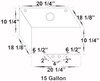 Elite Octane Fuel Aluminum Fuel Cell 15 Gallon Billet Screw-On Cap - image 2