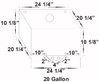 Elite Octane Fuel Aluminum Fuel Cell 20 Gallon Billet Screw-On Cap - image 2