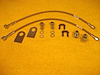 AU-0018MGM Complete 18 in. Braided Brake Line Kit for Metric GM Calipers (Fittings and Lines) - image 1