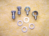 AU-2300 Brake Fitting Banjo Bolts (Pair) 12mm X 1.0 & Crush Washers