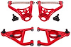 AAK311R Front Upper & Lower A-Arms for 1967-1969 GM F-Body, 1968-1974 GM X-Body w/Forward Bump Stops [Red Powder Coat] - image 1