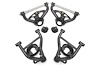 AAK461H Front Control Arm Kit w/Delrin Bushings & Std. Ball Joints for Select 1978-1987 GM Cars (Black Hammertone) - image 1