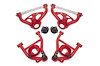 AAK461R Front Control Arm Kit w/Delrin Bushings & Std. Ball Joints for Select 1978-1987 GM Cars (Red) - image 1