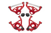 AAK462R Front Control Arm Kit w/Delrin Bushings & 1/2 in. Taller Ball Joints for Select 1978-1987 GM Cars (Red) - image 1