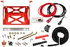 Battery Relocation Kit 1982-2002 GM F-Body - Red Powder-Coated Finish - image 1