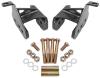 Rear Lower Control Arm Relocation Brackets 1964-1972 GM A-Body - Black Hammertone Finish - image 1