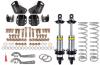 Rear Coil-Over Conversion Kit with Double-Adjustable Coil-Over Shocks, 1964-1972 GM A-Body - Black Hammertone Finish - image 1