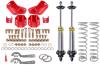 Rear Coil-Over Conversion Kit with Single-Adjustable Coil-Over Shocks, 1964-1972 GM A-Body - Red Powder-Coated Finish - image 1
