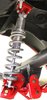 Rear Coil-Over Conversion Kit with Lower Control Arm Relocation Brackets 1964-1972 GM A-Body - Red Powder-Coated Finish - image 2