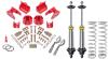 Rear Coil-Over Conversion Kit w/ Lower Control Arm Brackets, Single-Adjustable Shocks, 1964-72 GM A-Body - Red Powder-Coated - image 1