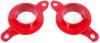 Coil Spring Seat adapter for 1979-2004 Ford Mustang Coil-Over K-Members [Red] - image 1