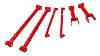Rear Suspension Control Arm Kit 1968-1972 GM A-Body, Non-Adjustable [Red Power-Coat Finish]